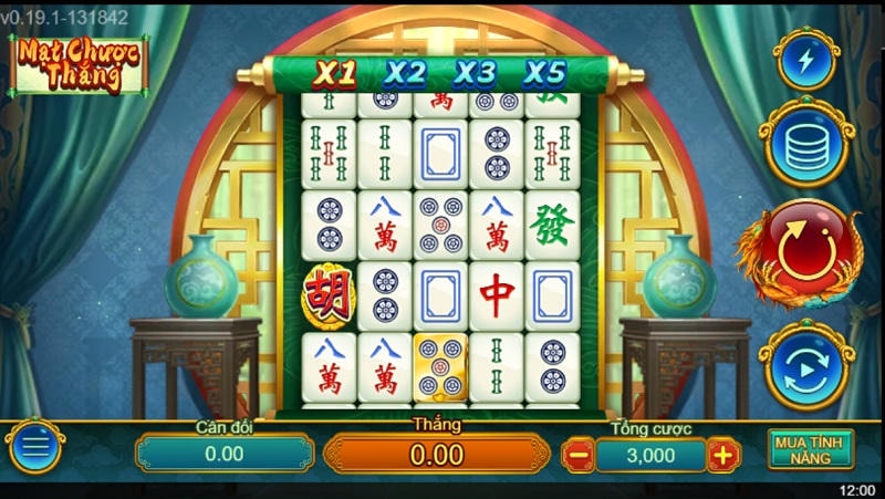 Giao diện game Mahjong win