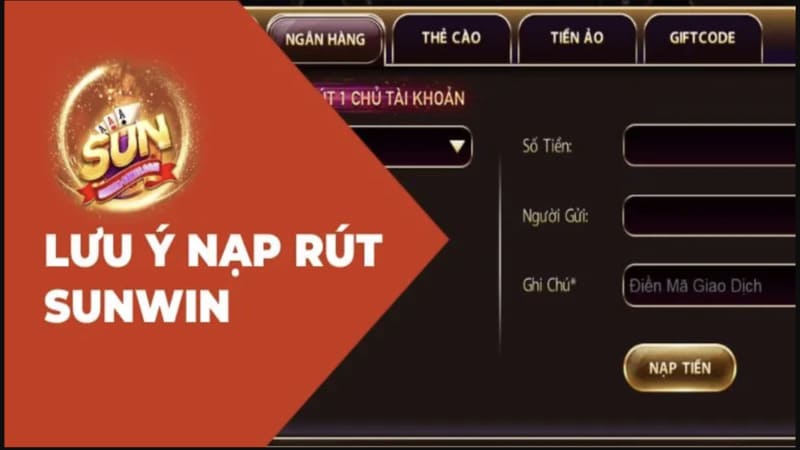 Hướng dẫn xử lý từng bước khi bị treo tiền trên Sunwin